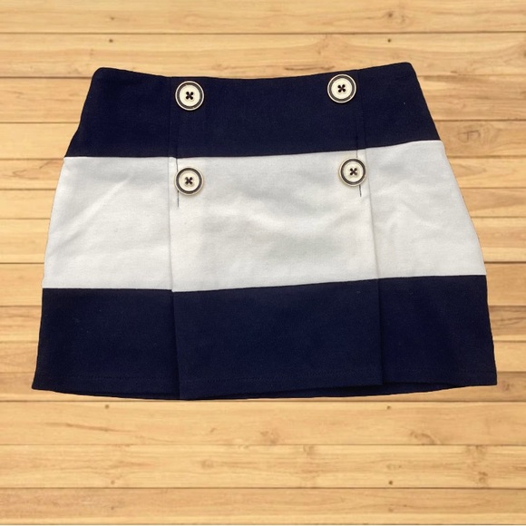 **NEW** BabyGap Navy Blue and White Nautica Toddler Skirt - Picture 2 of 4